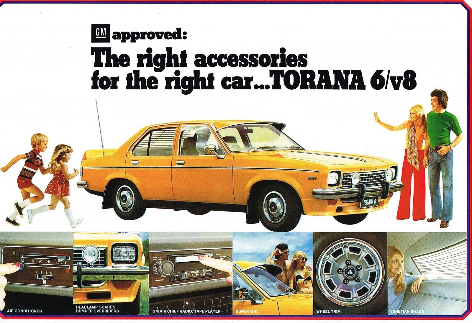 1974 Torana LH Accessories Brochure Page 1
